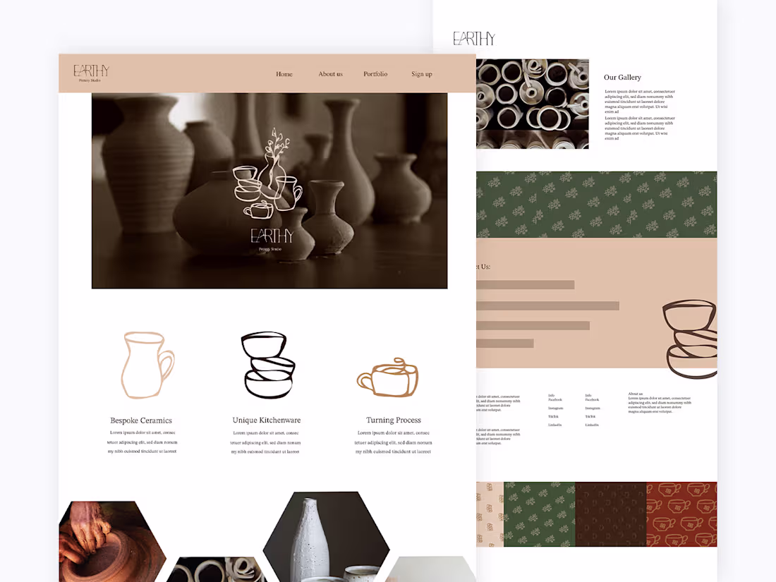 Cover image for Earthy Pottery Studio