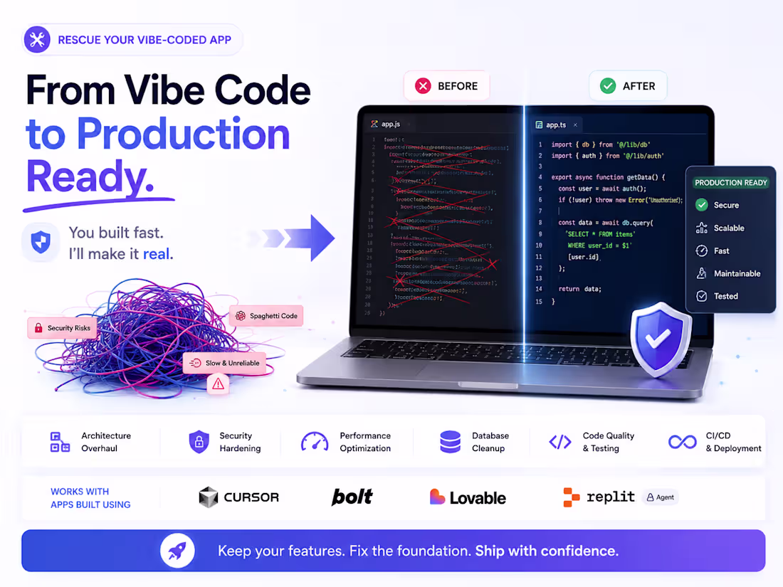 Cover image for Rescue Your Vibe-Coded App Architecture