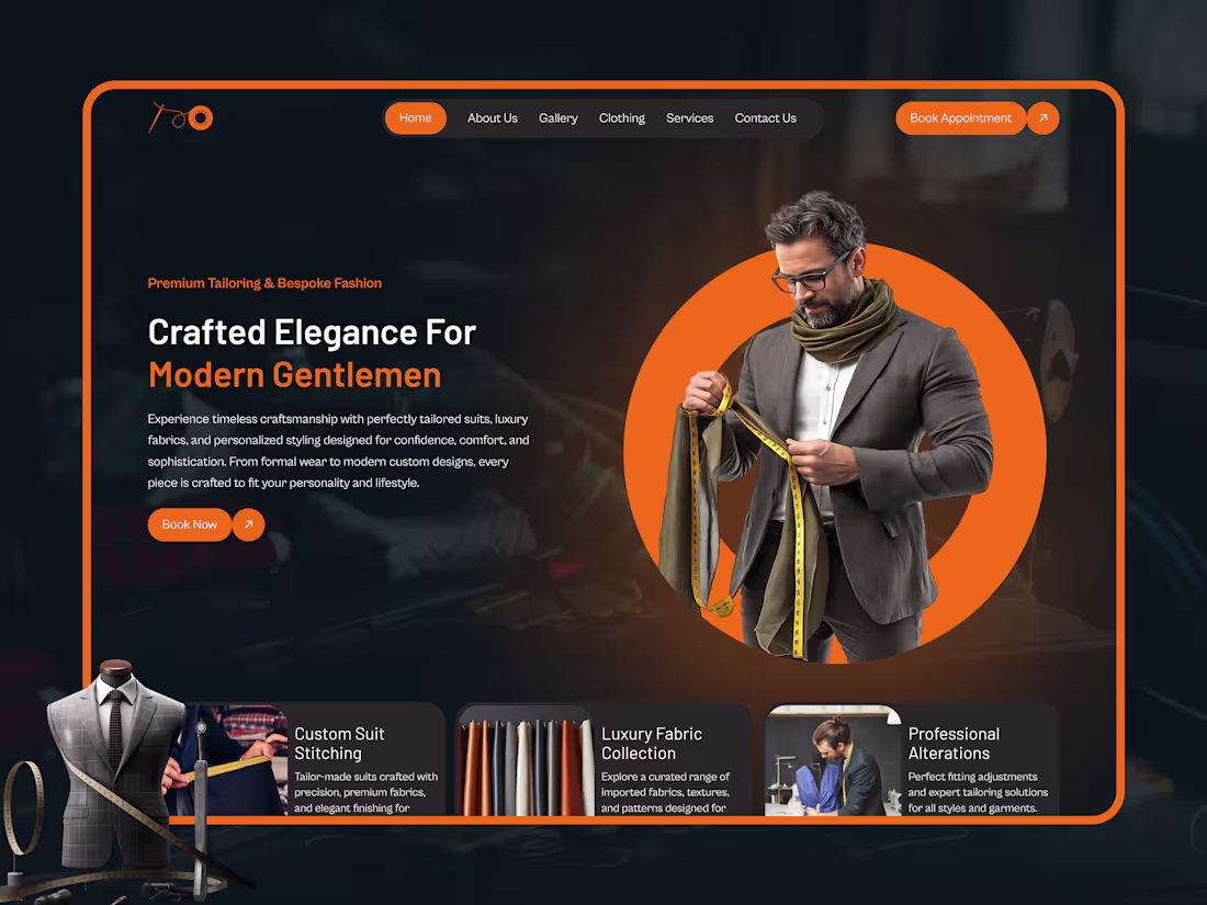 Cover image for Premium Tailor & Fashion Website