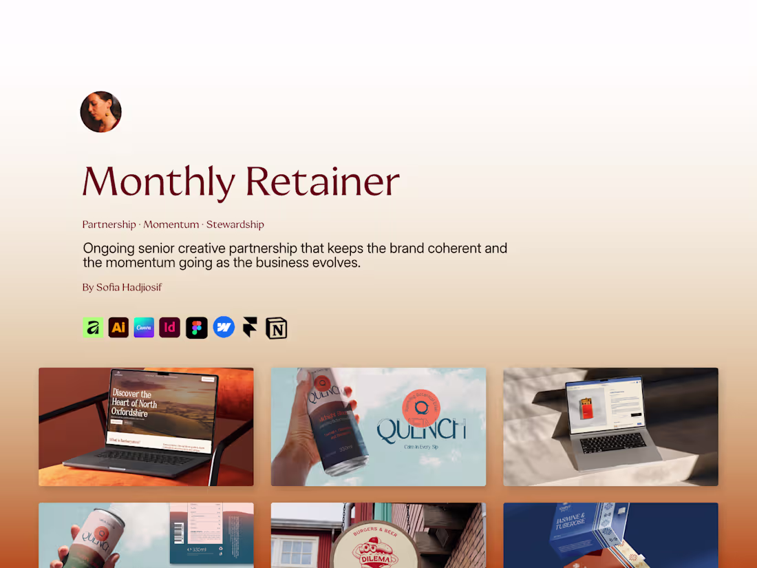 Cover image for Monthly Retainer - Monthly Design & Web Support