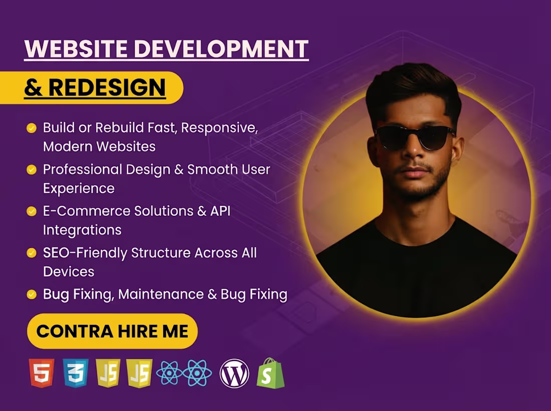 Cover image for Website Development & Redesign