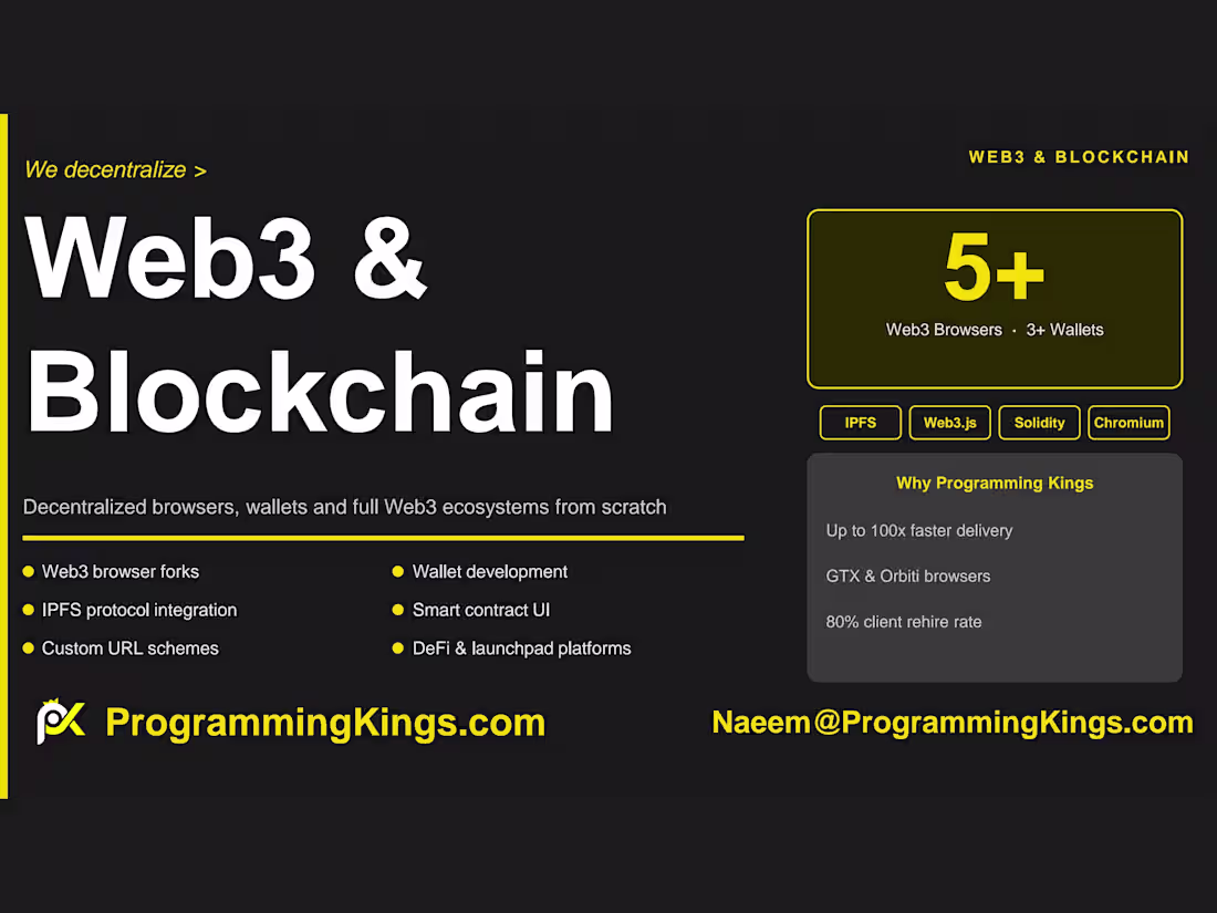 Cover image for Web3 and Blockchain Development