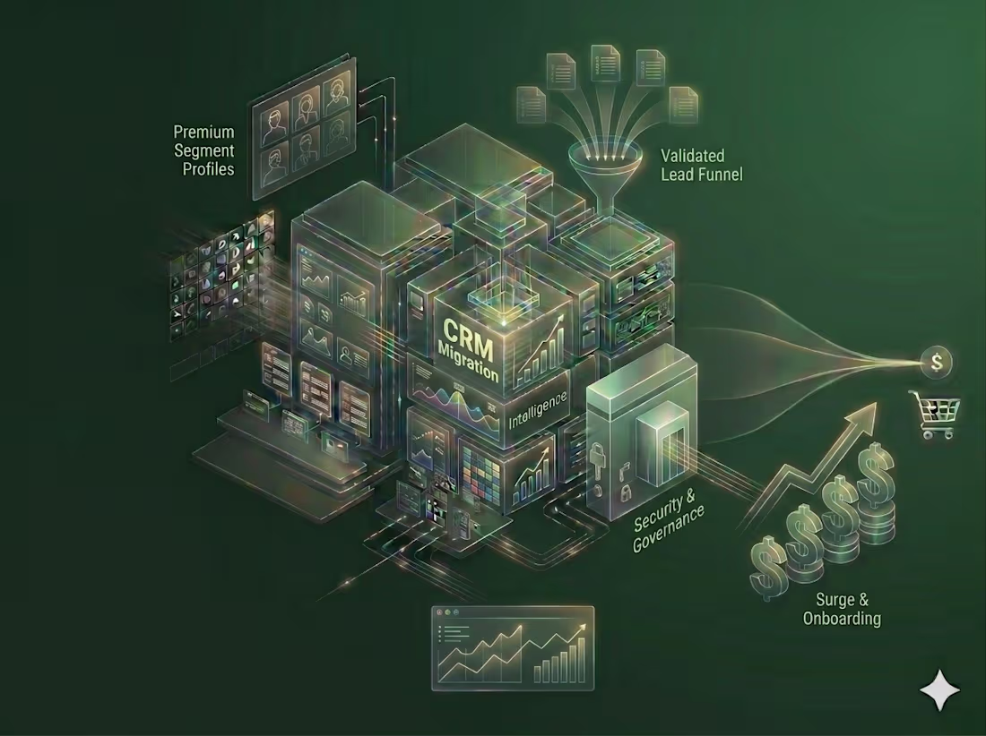 Cover image for CRM Migration & Lead Intelligence for a Fintech Startup