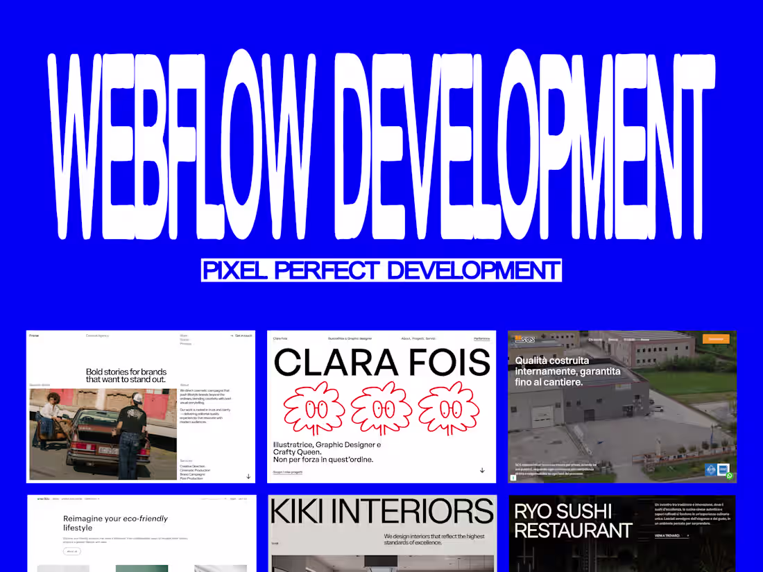 Cover image for Landing Page Webflow Development
