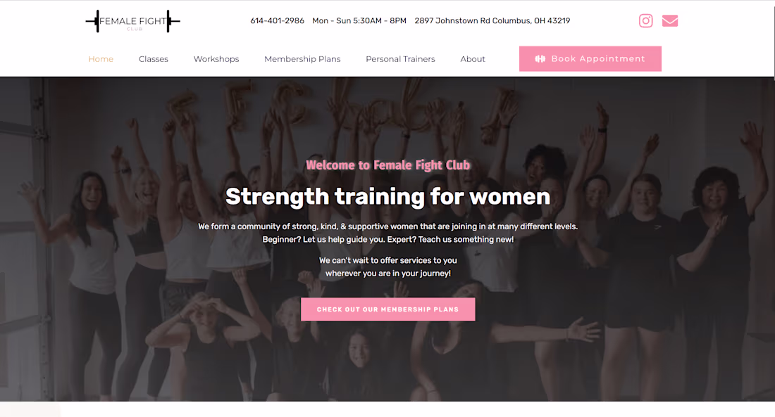 Cover image for Female Fight Club Columbus