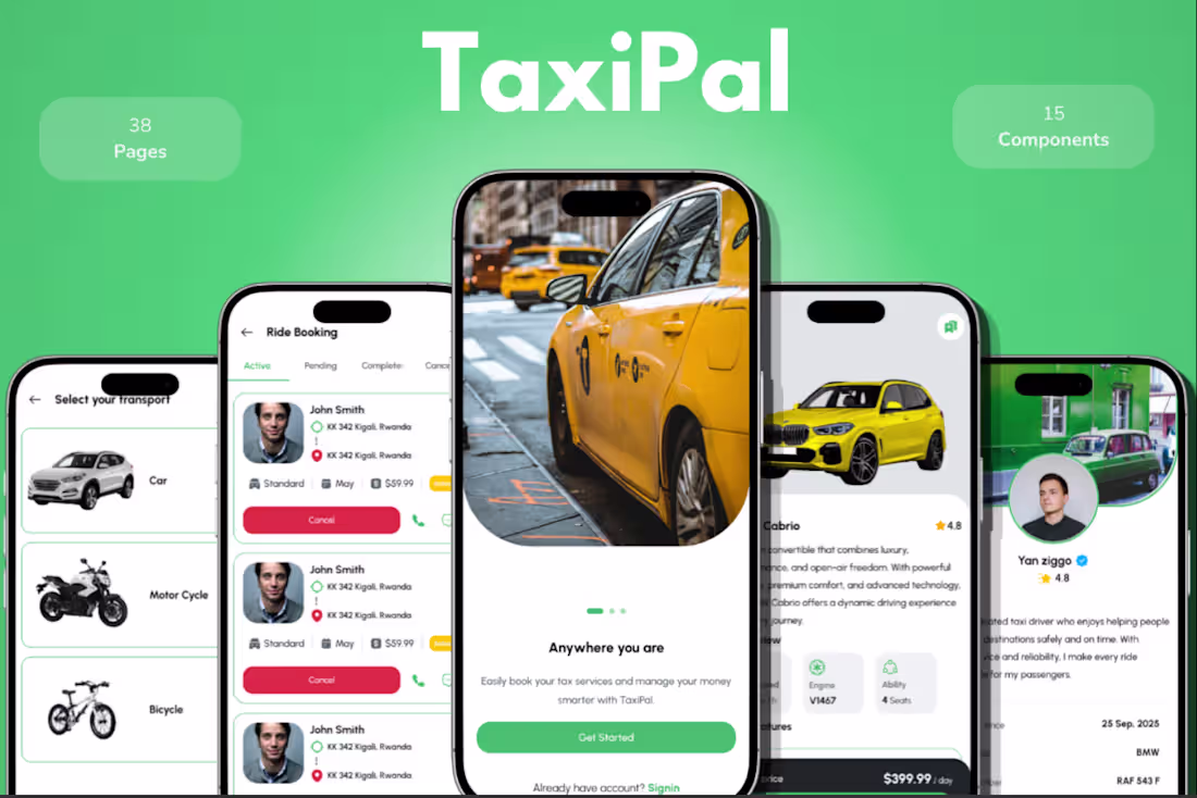Cover image for TaxiPal – Taxi Booking App