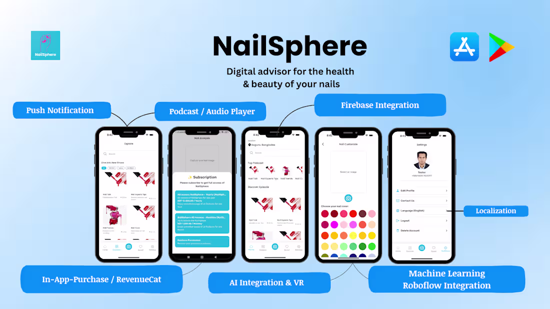 Cover image for NailSphere is packed with advanced features: 🤖 AI-Powered D...