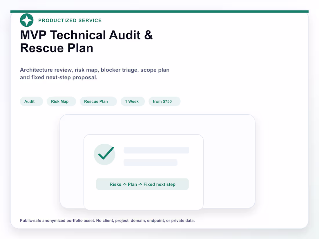 Cover image for MVP Technical Audit and Rescue Plan