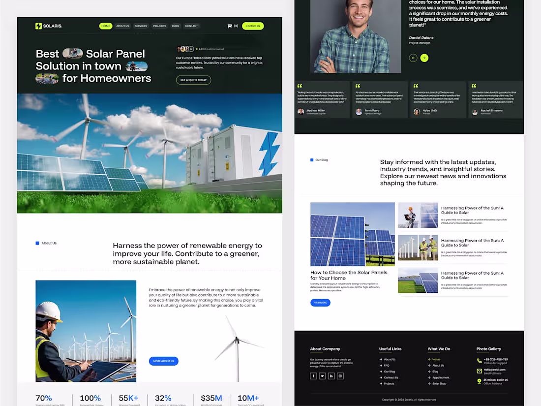 Cover image for Solaris - Environment Website