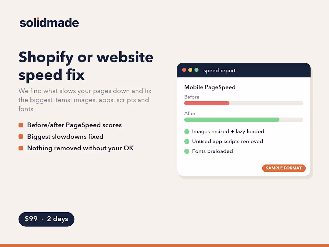 Cover image for Shopify or website speed fix