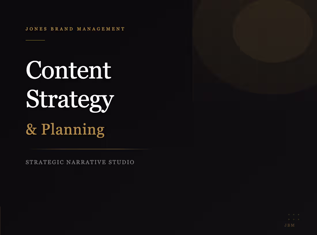 Cover image for Content Planning & Strategy