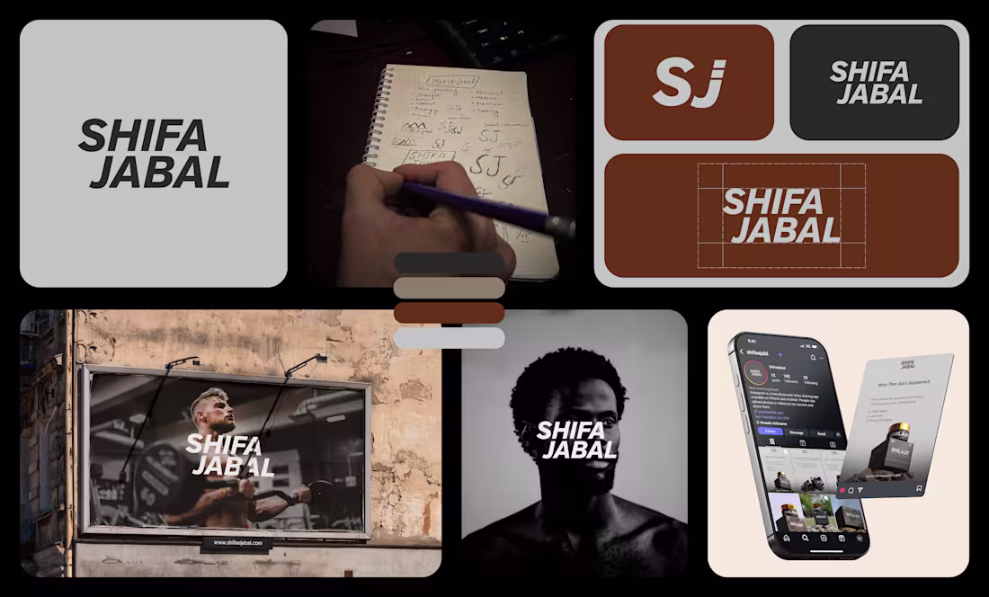 Cover image for 
Shifa Jabal brand identity focused