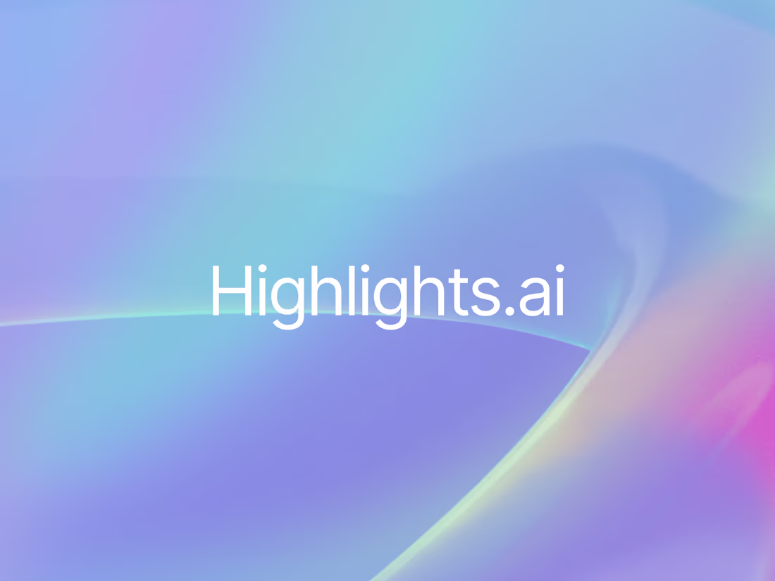 Cover image for Highlights.ai