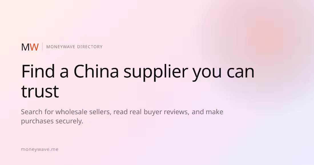 Cover image for MoneyWave — Supplier Directory & Payments Platform