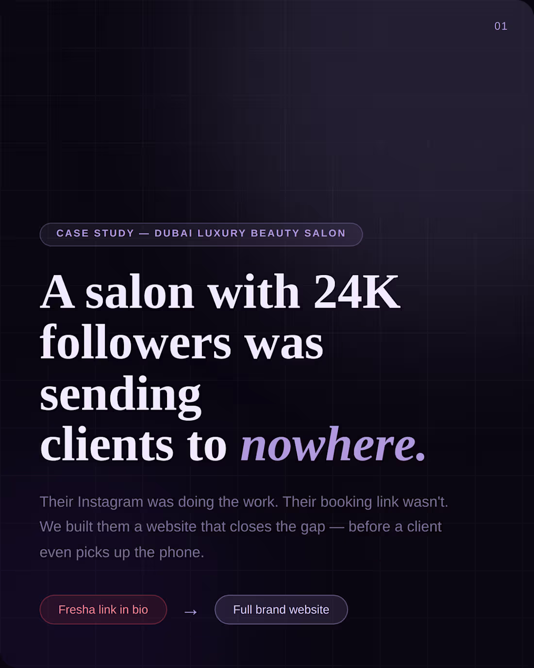 Cover image for Luxury Beauty Salon Website Redesign