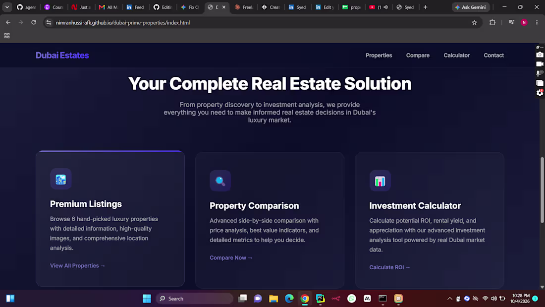 Cover image for Real Estate Investment Agent — ROI Calculator & Lead Capture