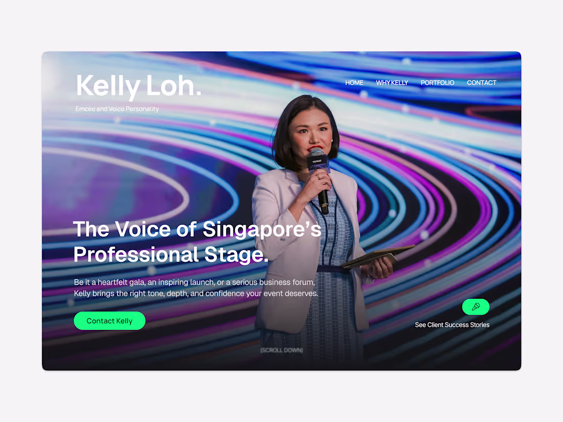 Cover image for Personal Brand Portfolio Website for a Professional Emcee