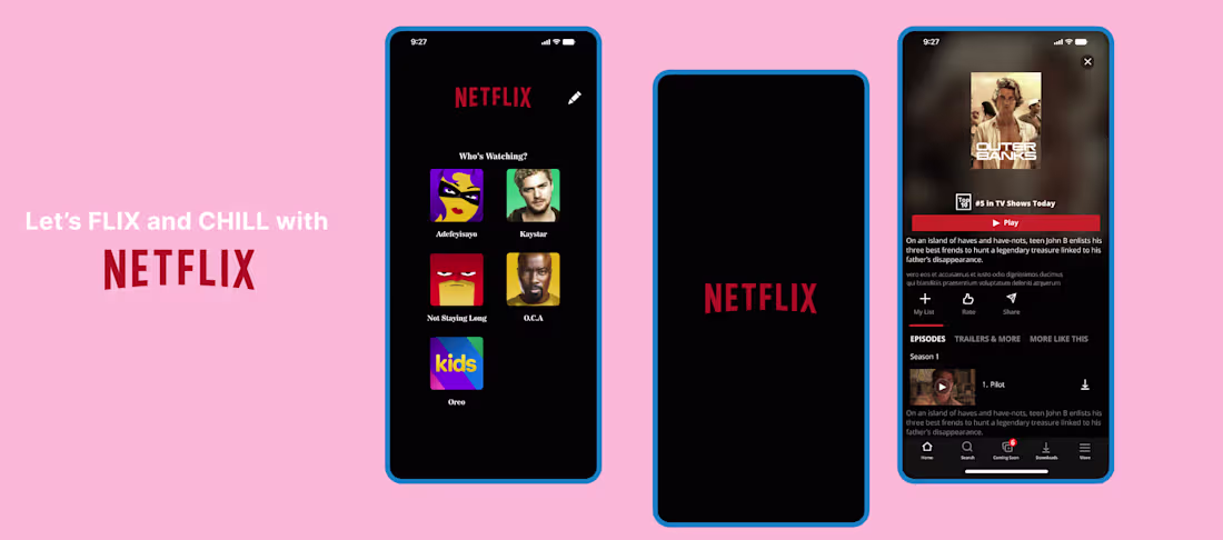 Cover image for Netflix App UI redesign on Behance