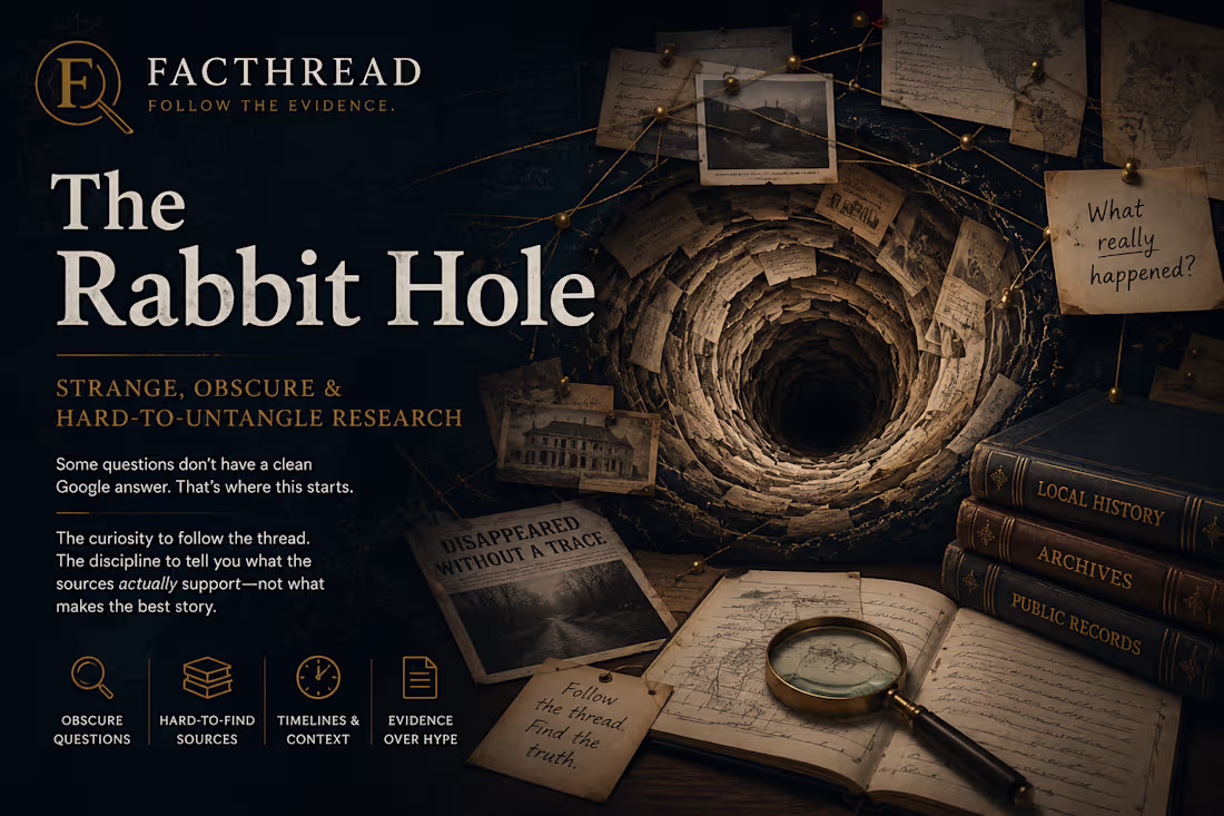 Cover image for The Rabbit Hole — Strange, Obscure & Hard-to-Untangle