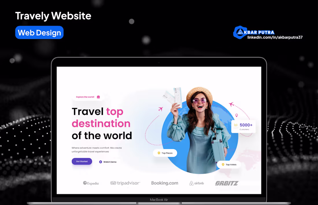 Cover image for Travely Website Design Project