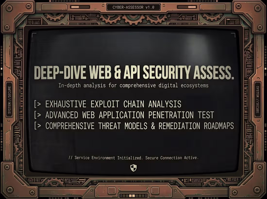 Cover image for Web/API Deep dive Penetration testing & Vulnerability Scan