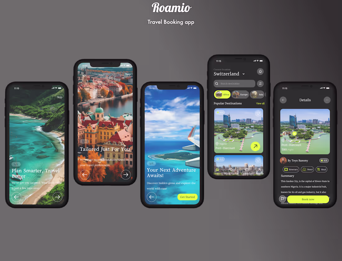 Cover image for Roamio Travel app