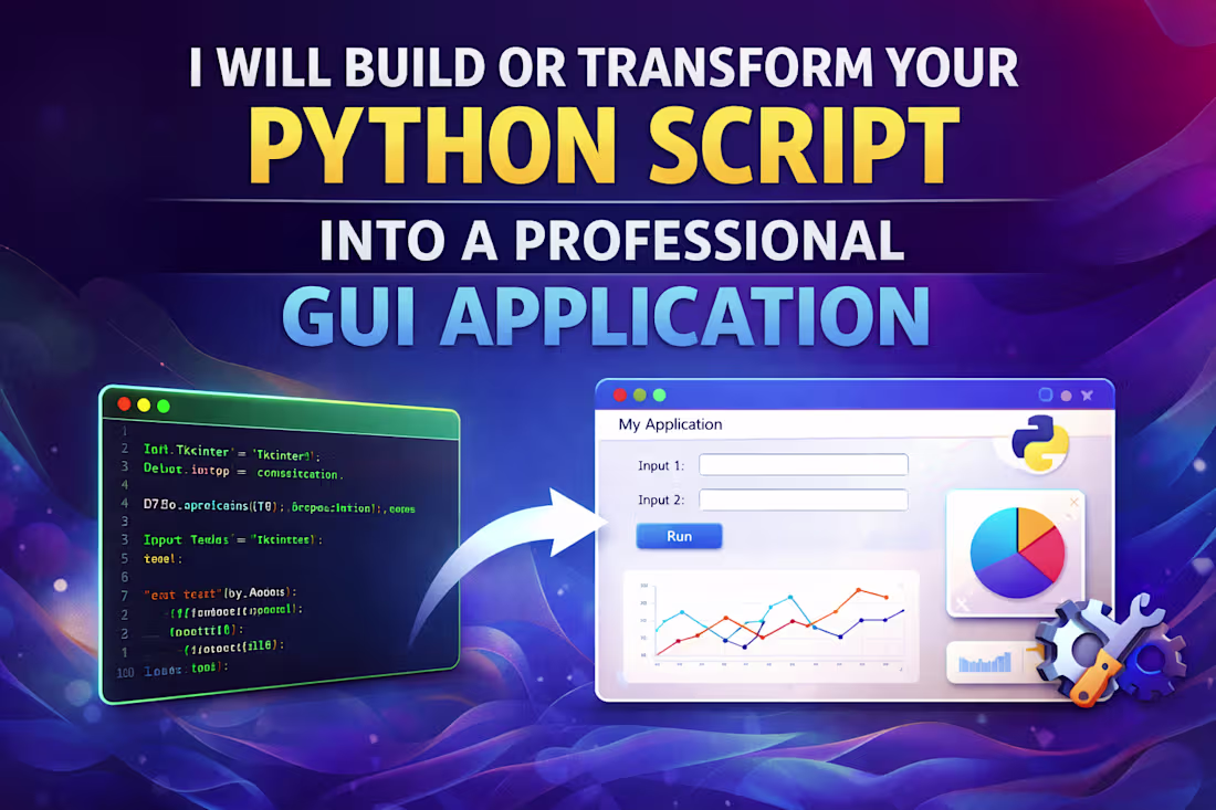 Cover image for Custom Python GUI Development & Workflow Automation