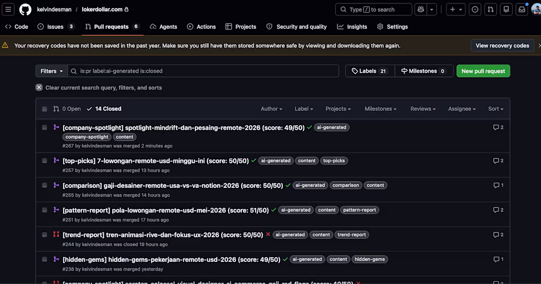 Cover image for I’m using GitHub as the