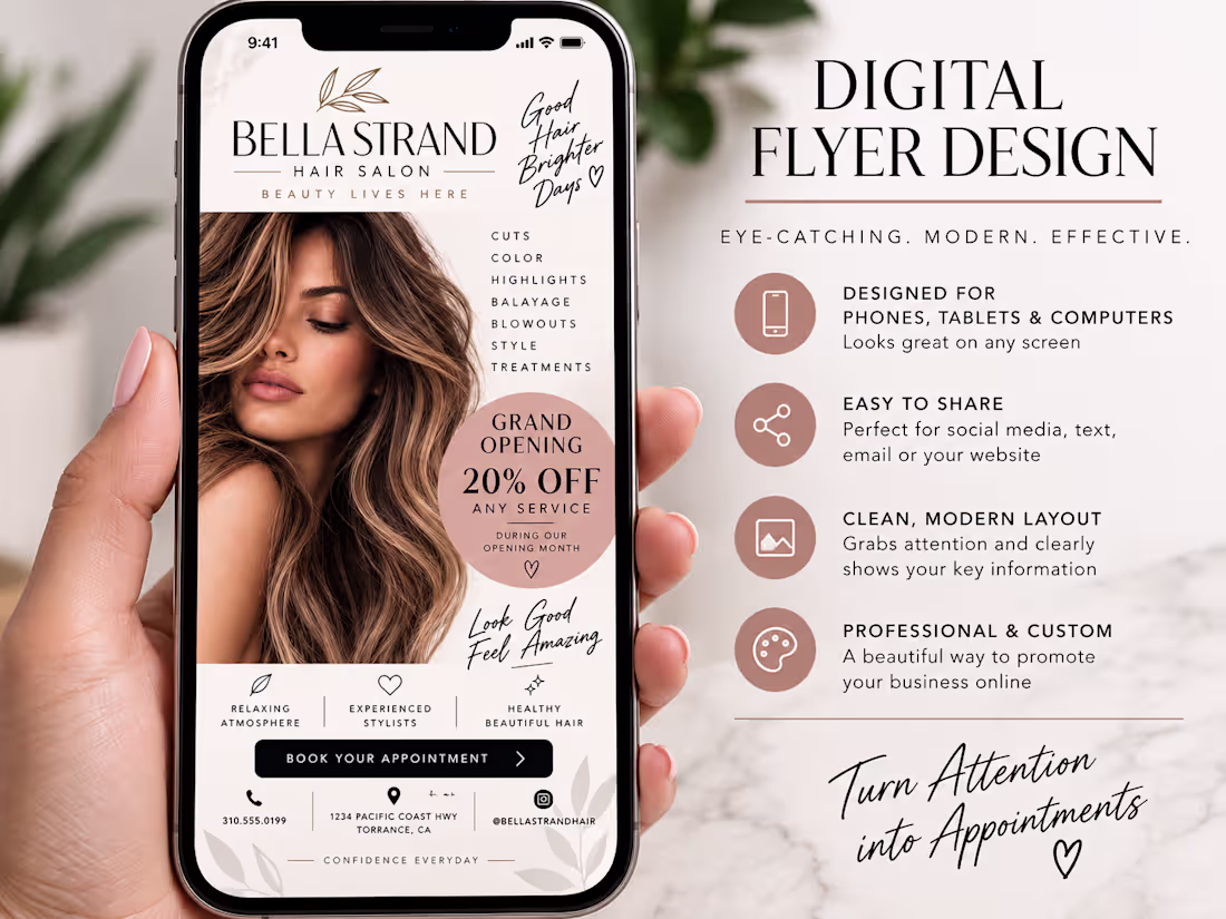 Cover image for Digital Hair Salon Flyer
A self-initiated