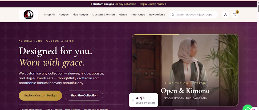 Cover image for Built a full ecommerce fashion