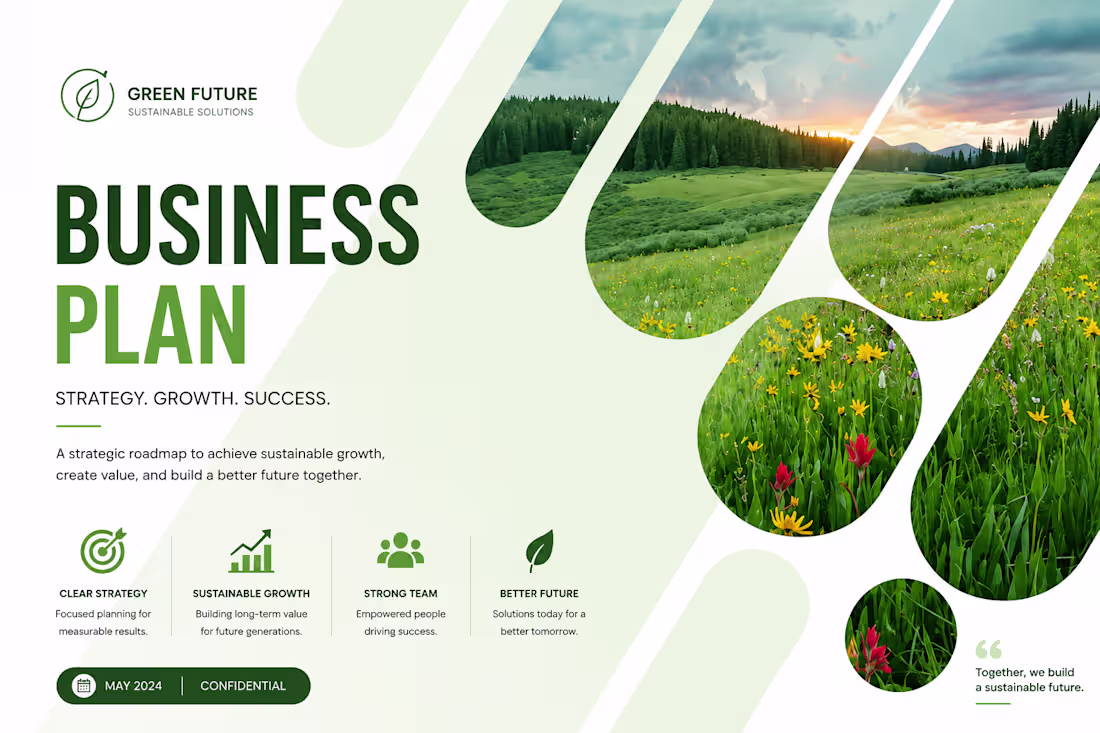 Cover image for Green Business & Sustainability Presentation