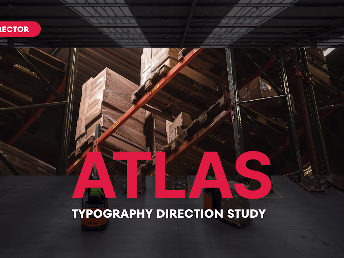Cover image for Typography Direction Study — ATLAS