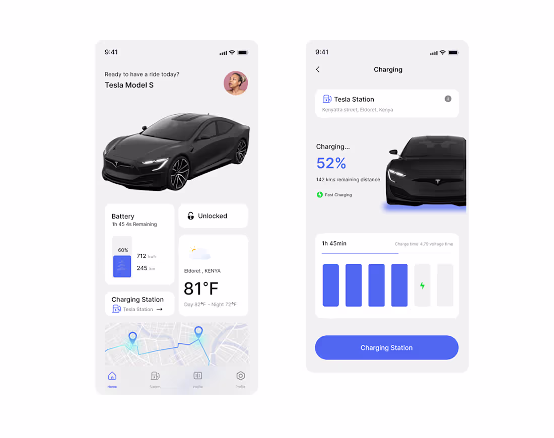 Cover image for EV App :: Behance