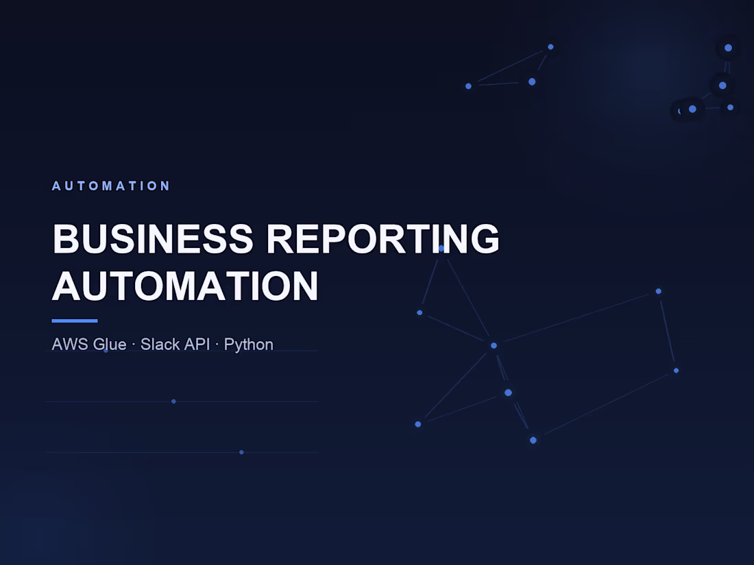 Cover image for Business Reporting Automation
Automated a company's