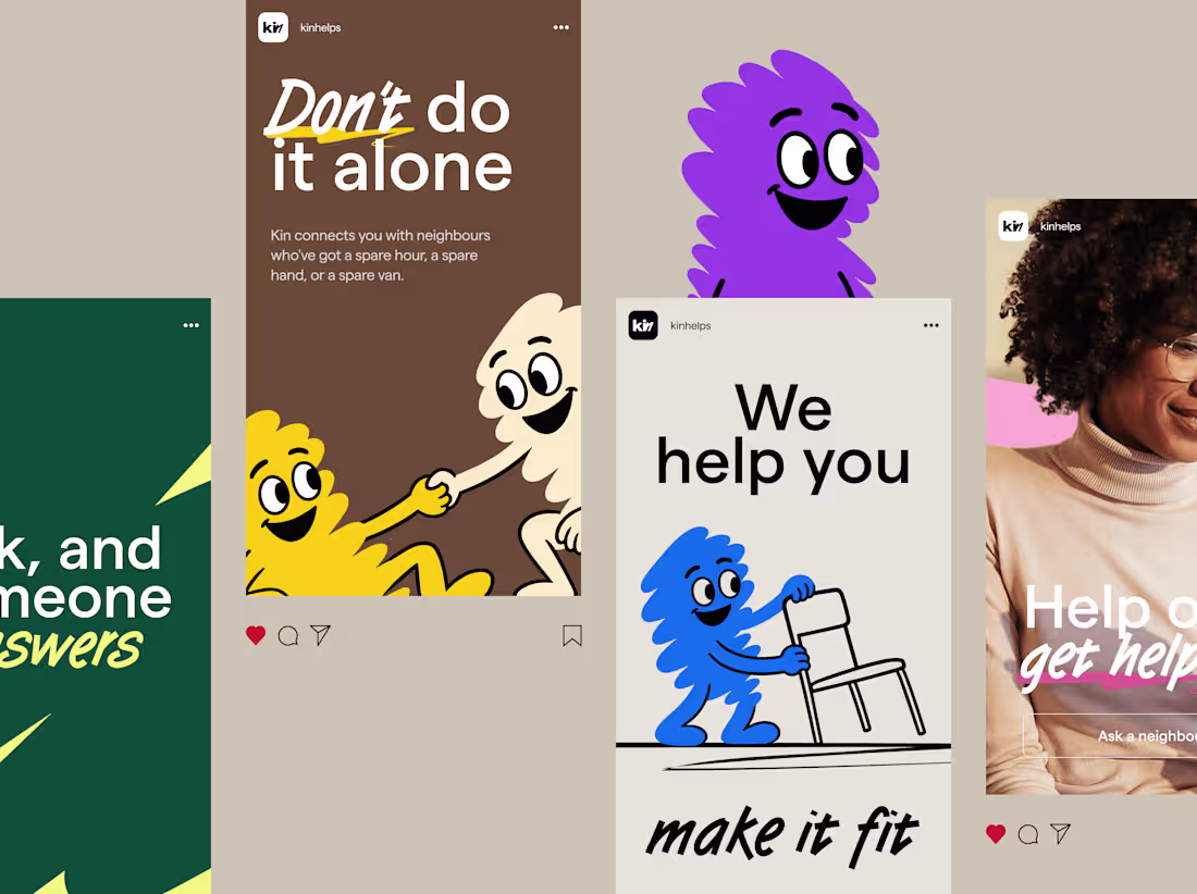 Cover image for Campaign social designs for Kin,