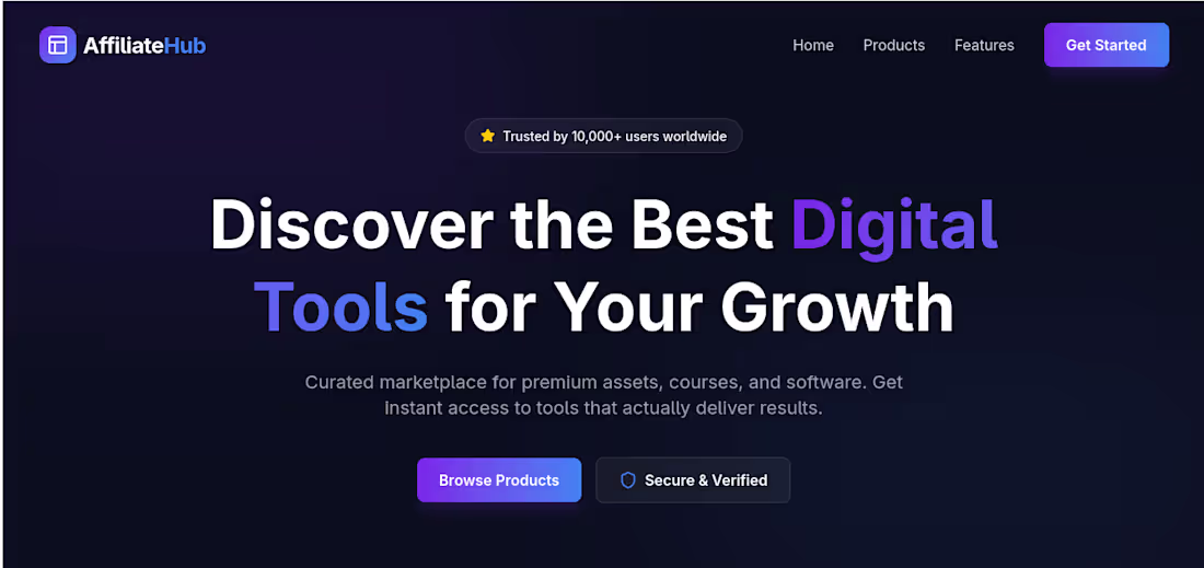 Cover image for a marketplace for selling products