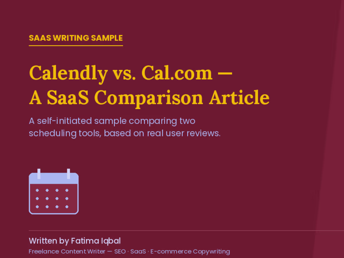 Cover image for SaaS Comparison Sample