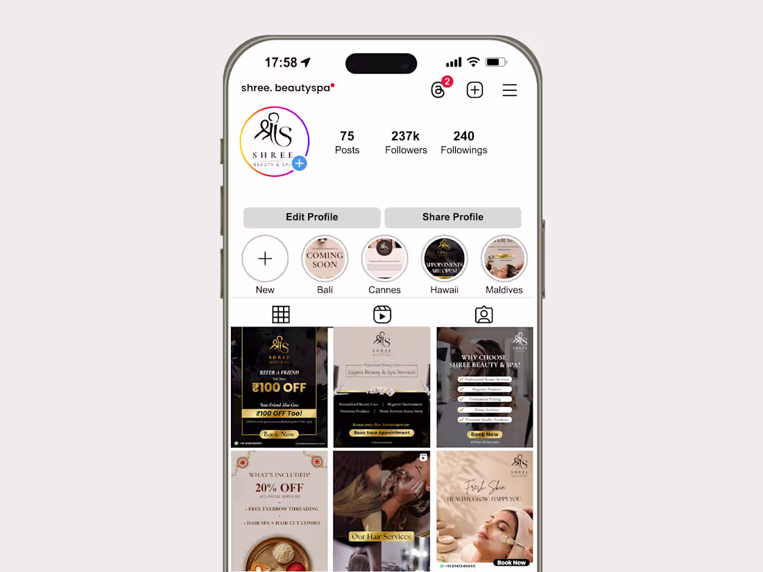 Cover image for Created a cohesive Instagram presence