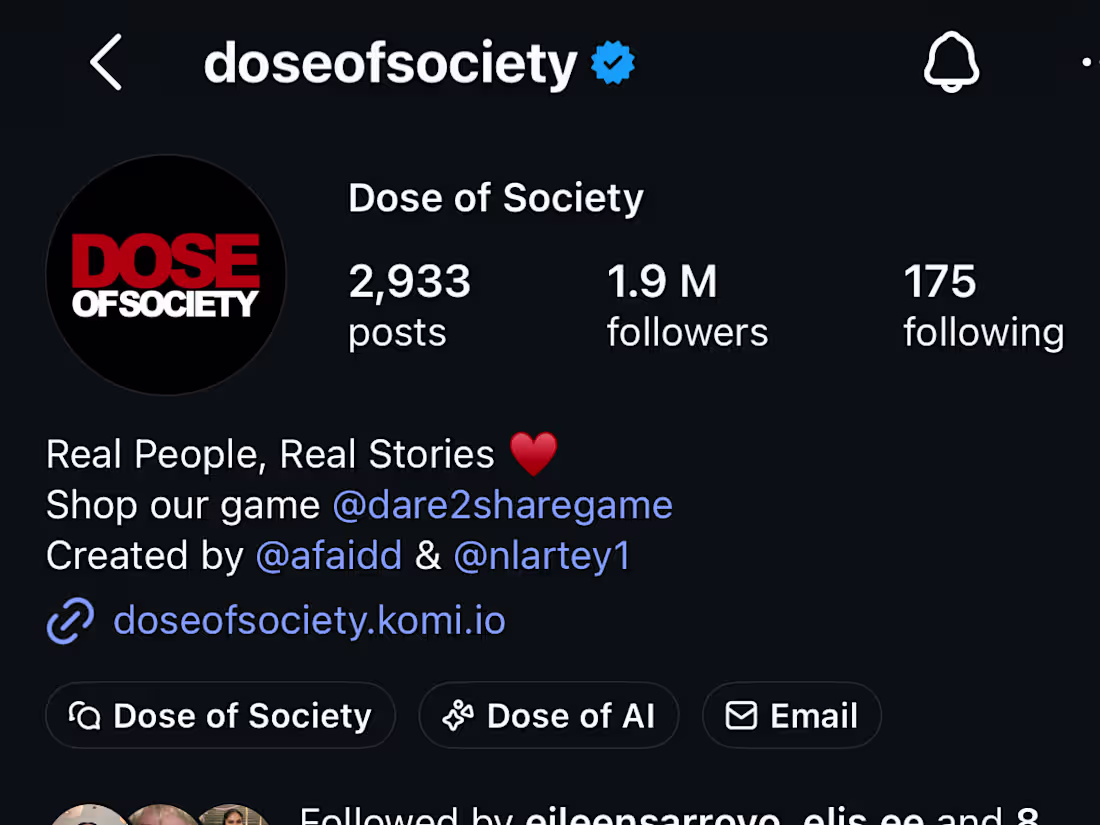 Cover image for Dose of Society | Social Media Management 