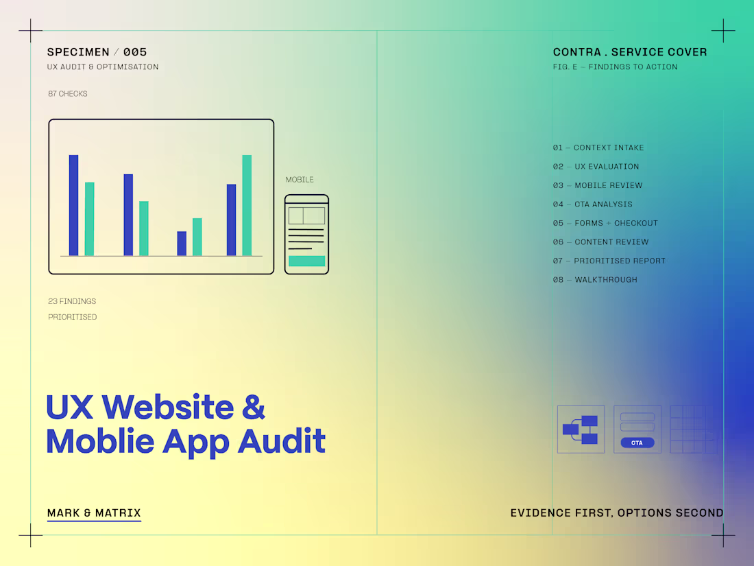 Cover image for UX Web & Mobile App Audit