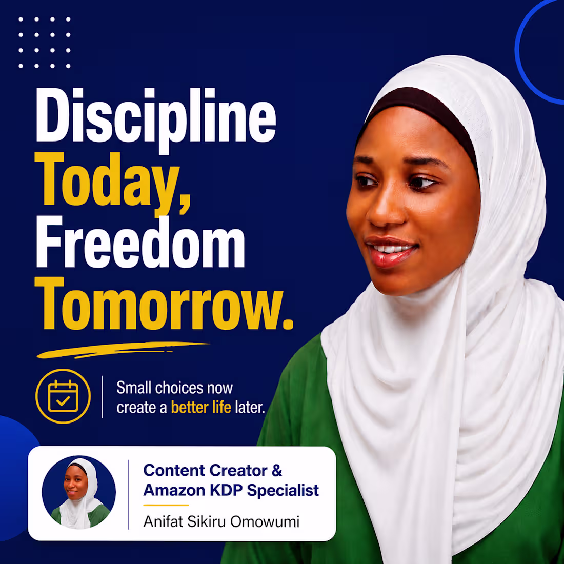 Cover image for Motivation comes and goes.
Discipline stays.
There