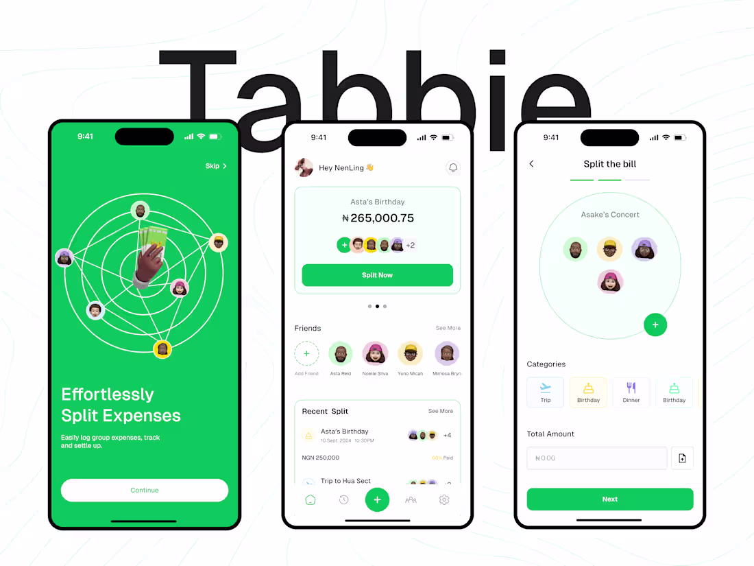 Cover image for Tabbie: Mobile App Design + Case Study