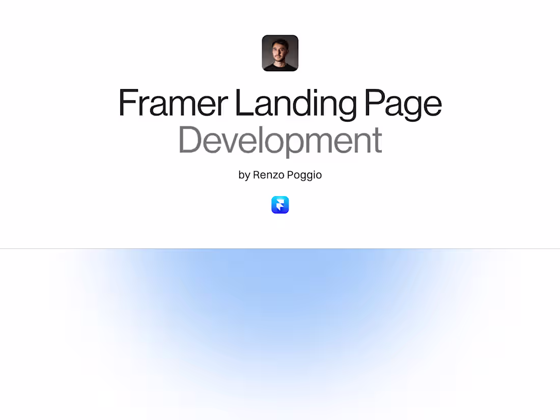 Cover image for Framer Landing Page Development