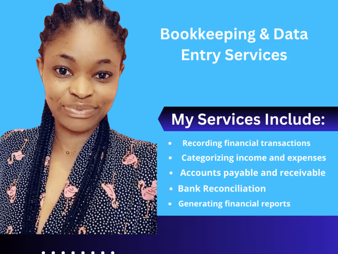 Cover image for organized bookkeeping services using QuickBooks Online