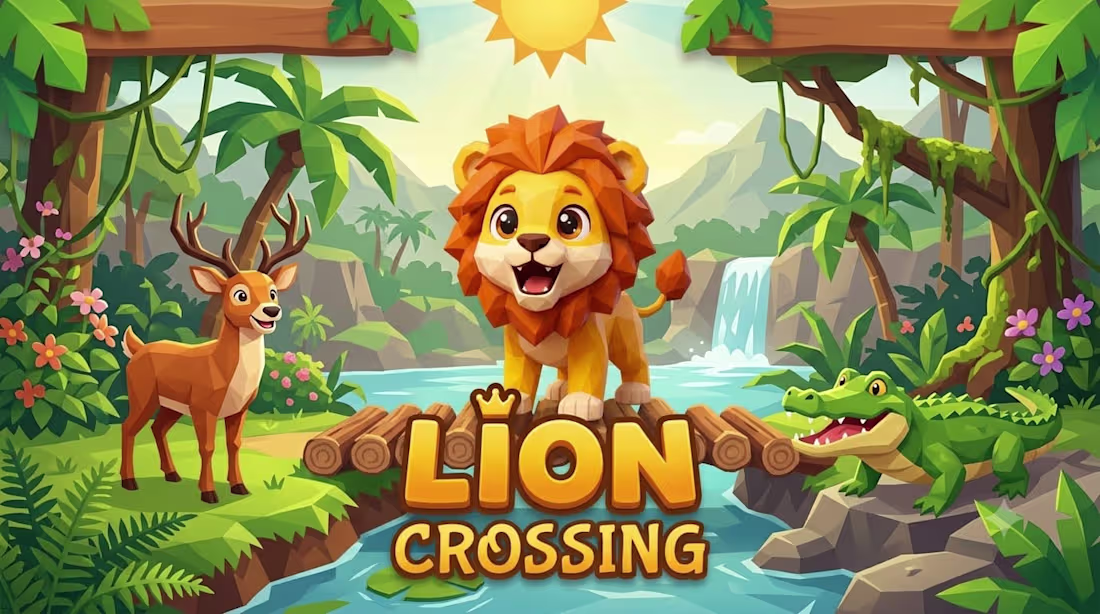 Cover image for Lion Crossing — Web Arcade Game (Kotlin)