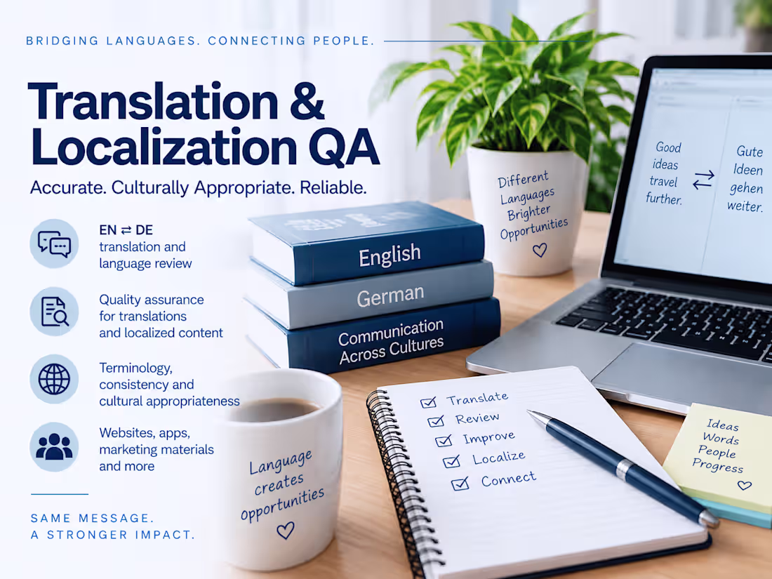 Cover image for Translation & Localization QA for