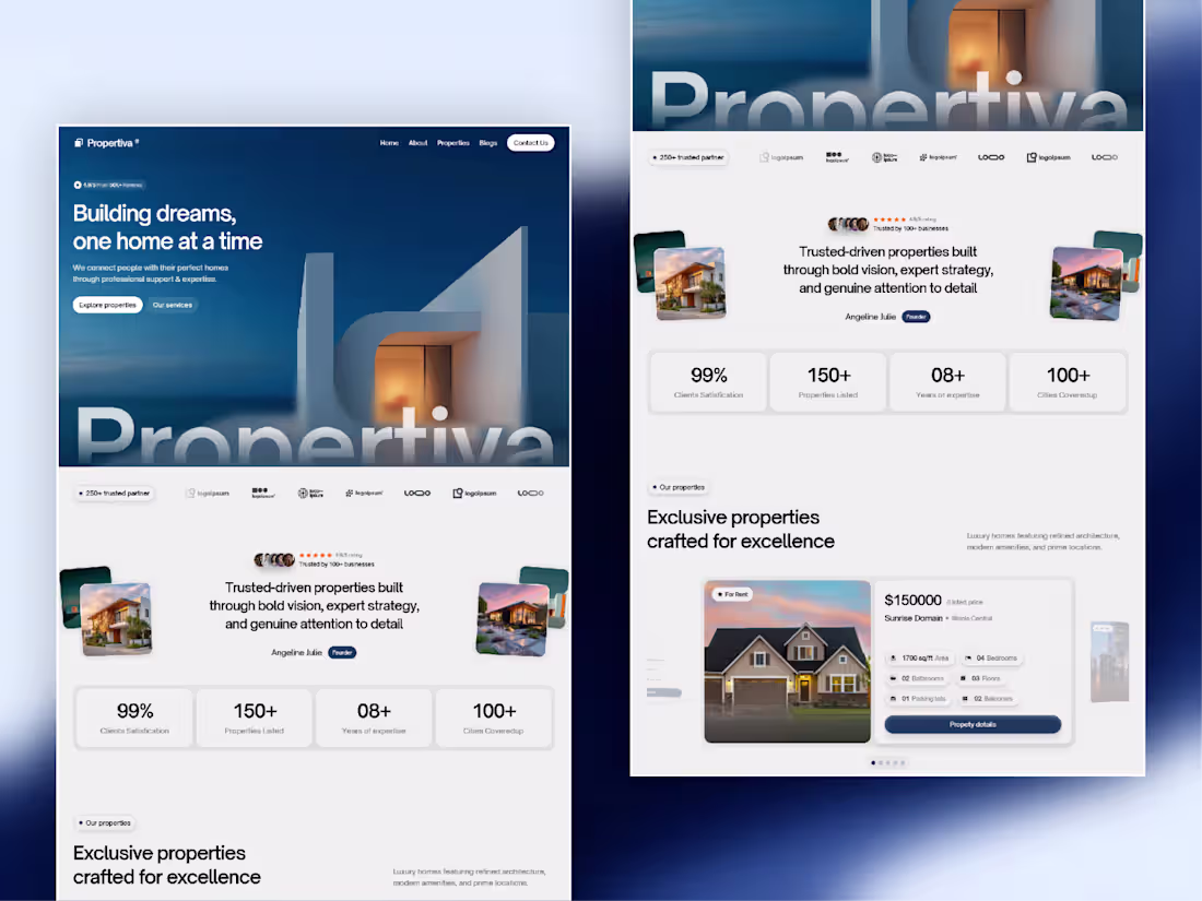 Cover image for Submitted another real estate @Framer template to the market...