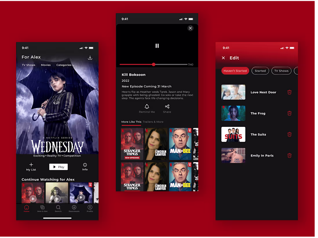 Cover image for Netflix App Redesign