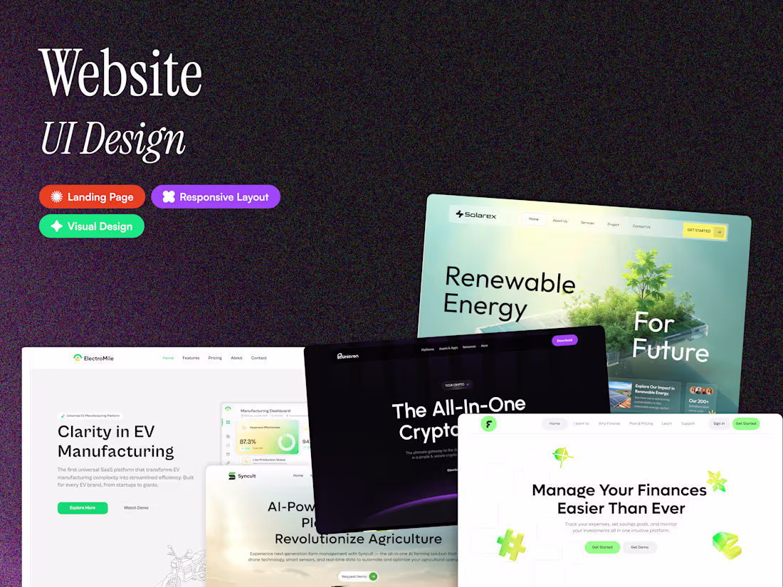 Cover image for Website UI Design