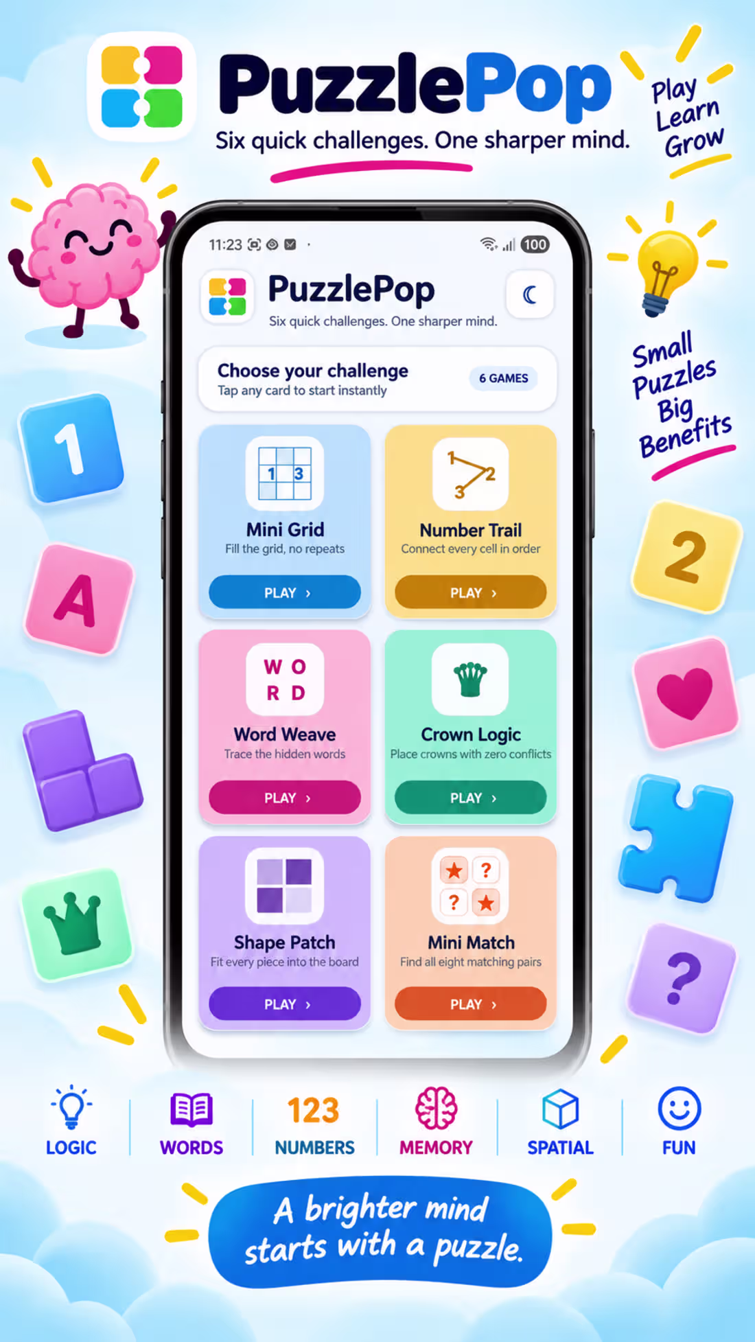 Cover image for A puzzle game designed to